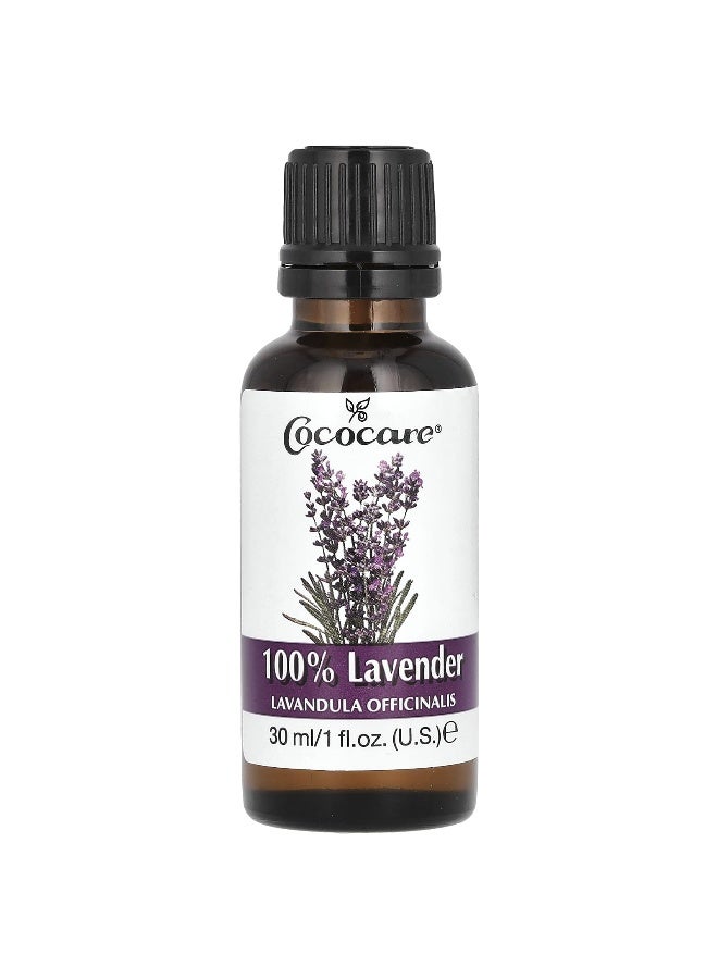 Coco care Cococare, 100% Lavender, 1 fl oz (30 ml) - Image 1