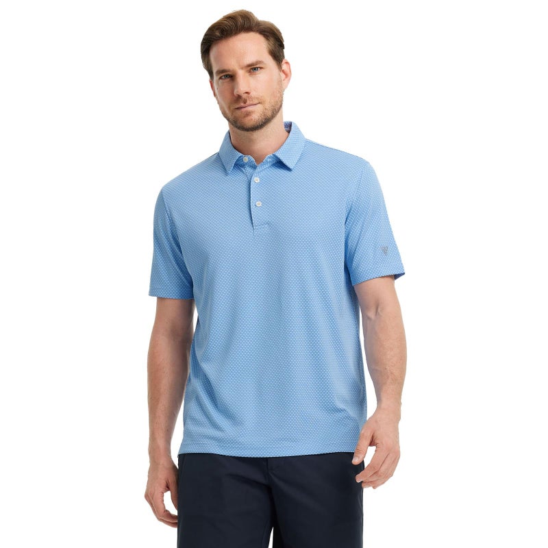 M MAELREG Golf Polo Shirts for Men Quick Dry Fit Performence Lightweight Short Sleeve Jacquard Texture Golf Shirts - Image 2