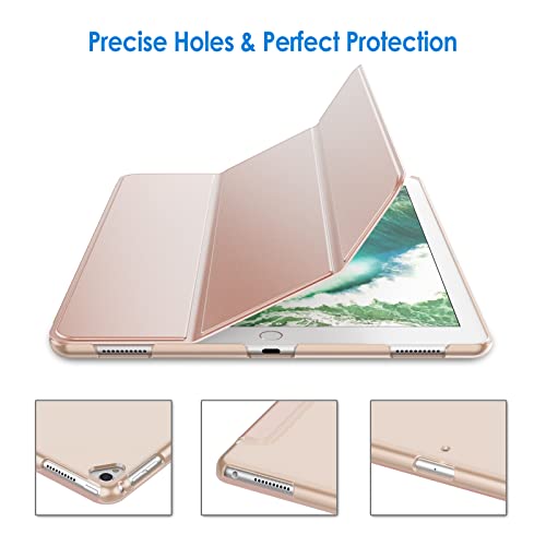 Jetech حافظة JETech لجهاز iPad Pro 12.9 بوصة (الجيل الأول والثاني، موديل 2015 و2017)، استيقاظ/نوم تلقائي (ذهبي وردي) - Image 3