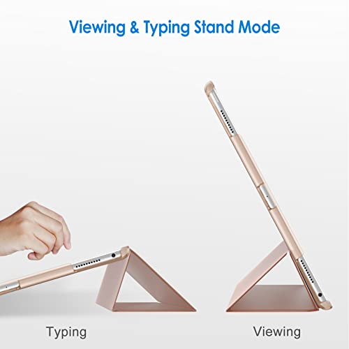 Jetech حافظة JETech لجهاز iPad Pro 12.9 بوصة (الجيل الأول والثاني، موديل 2015 و2017)، استيقاظ/نوم تلقائي (ذهبي وردي) - Image 5