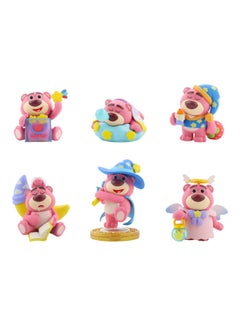 Strawberry Bear Sleeping Series Blind Box Butt Butt Bear Hand Doll Doll Cute Car Desktop Ornaments Gift For Girls-Color:4 Blind Boxes [not Repeated]-Specifications:Strawberry Bear Sleeping Dream Series