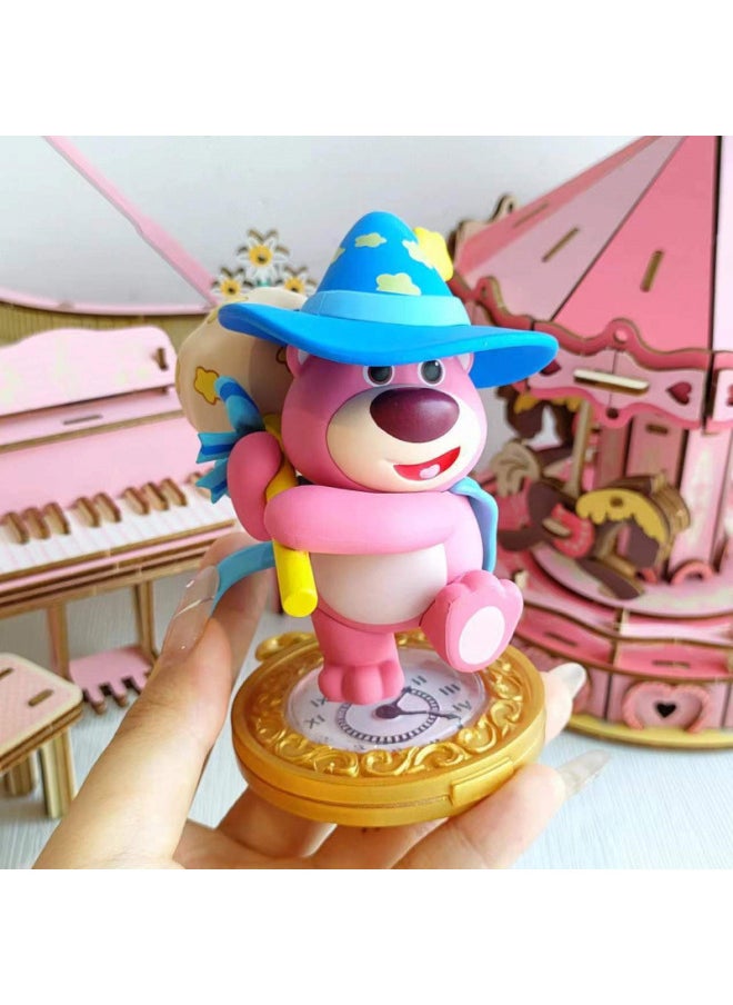 Generic - Strawberry Bear Sleeping Series Blind Box Butt Butt Bear Hand Doll Doll Cute Car Desktop Ornaments Gift For Girls-Color:4 Blind Boxes [not Repeated]-Specifications:Strawberry Bear Sleeping Dream Series - Image 1