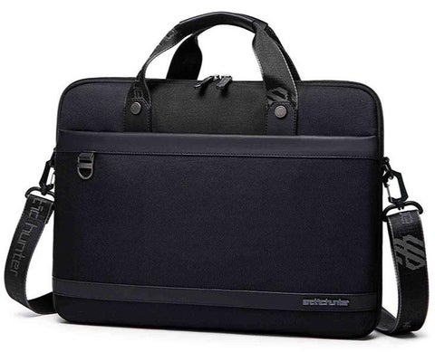 Professional Lightweight Laptop Bag, Business Travel Briefcase Crossbody Shoulder Bag,Water Resistant Office Notebook Case Messenger Bag for Men Fits 15.6 Inch Laptop,Black