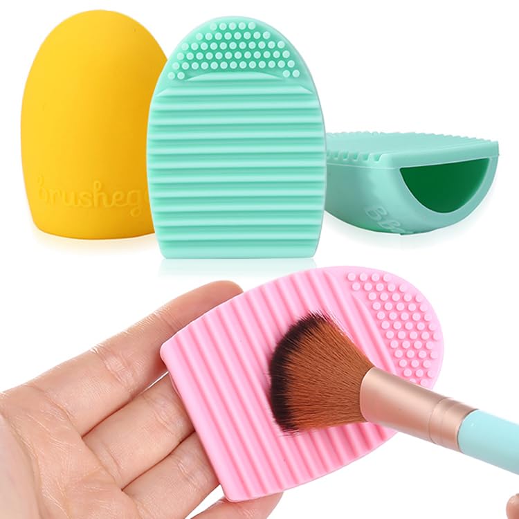 KitchenFest KitchenFest Makeup Brushes Cleaning Mat Silicone Finger Gloves Pad Cosmetic Brush Scrubber Cleaner Random Color S 2 - Image 3