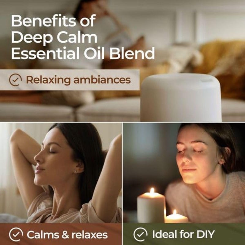 Gya Labs Deep Calm Essential Oil Blend for Relaxation & Emotional Balance - 0.34 fl oz - Calm Aromatherapy Oils for Diffusers, Humidifiers, Aromatherapy - Suitable for Work, Home or Personal Use - Image 4