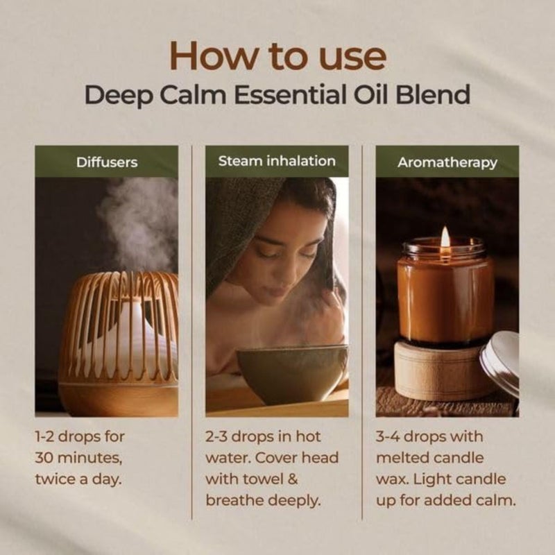 Gya Labs Deep Calm Essential Oil Blend for Relaxation & Emotional Balance - 0.34 fl oz - Calm Aromatherapy Oils for Diffusers, Humidifiers, Aromatherapy - Suitable for Work, Home or Personal Use - Image 5