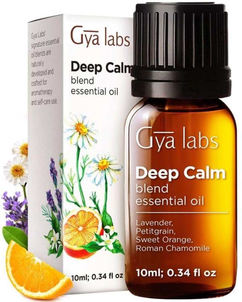 Gya Labs Deep Calm Essential Oil Blend for Relaxation & Emotional Balance - 0.34 fl oz - Calm Aromatherapy Oils for Diffusers, Humidifiers, Aromatherapy - Suitable for Work, Home or Personal Use - Image 1