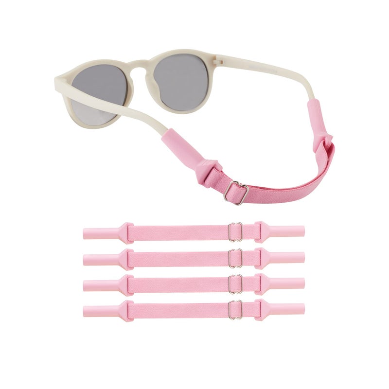 lvvfit lvvfit Baby Glasses Straps58inchAdjustable Glasses Strap Sports Sunglasses Eyeglasses Holder Straps for Toddler and InfantEyewear Retainers for Boys and Girls age 03 years 4pcs Pink