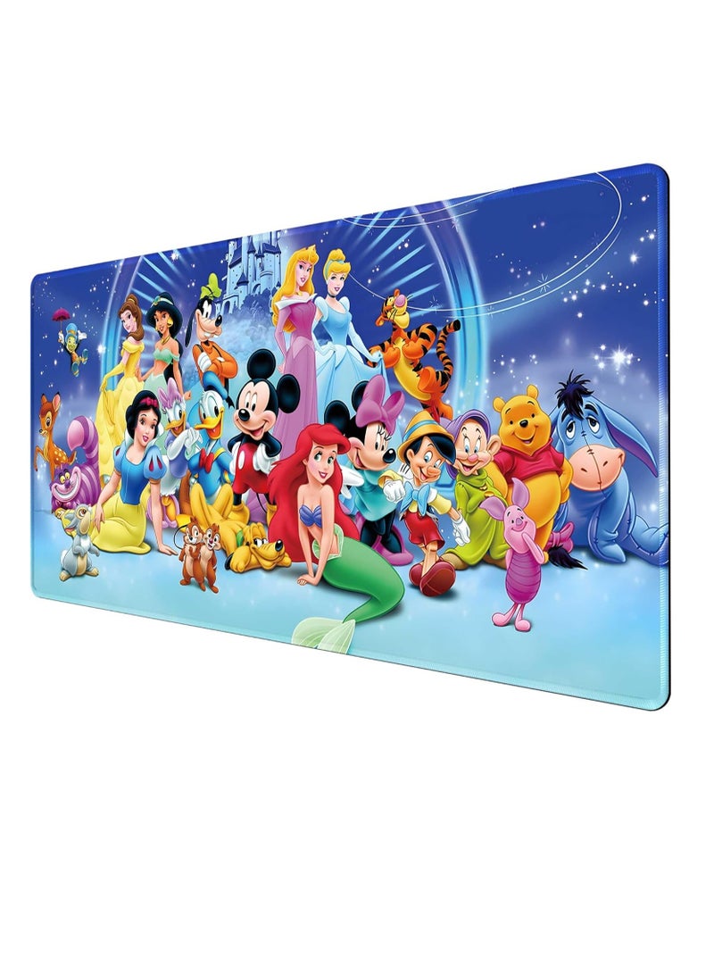 لوحة ماوس أنيمي كبيرة للمكتب، لوحة ماوس احترافية كبيرة مقاس 30 سم × 70 سم × 2 مم، لوحة ماوس ألعاب، استمتع بسجادة مكتب ممتعة للمكتب المنزلي، وأعمال الألعاب، والمكتب، وإكسسوارات المكتب - Image 1