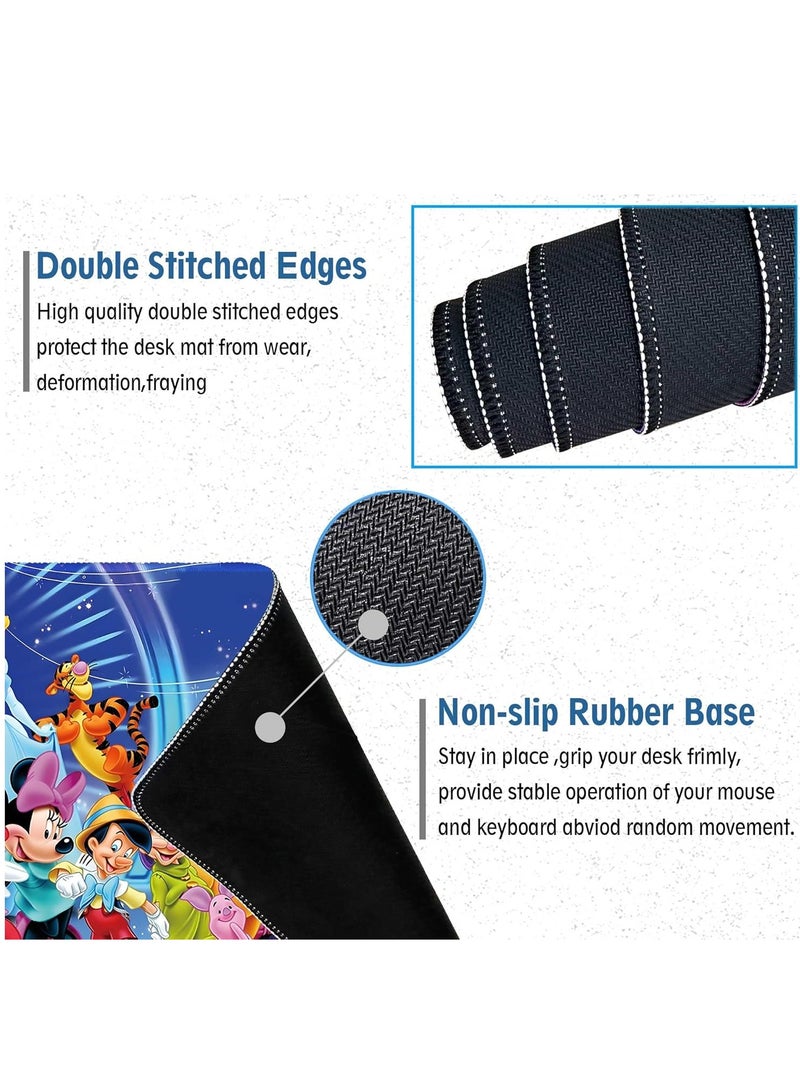 لوحة ماوس أنيمي كبيرة للمكتب، لوحة ماوس احترافية كبيرة مقاس 30 سم × 70 سم × 2 مم، لوحة ماوس ألعاب، استمتع بسجادة مكتب ممتعة للمكتب المنزلي، وأعمال الألعاب، والمكتب، وإكسسوارات المكتب - Image 3