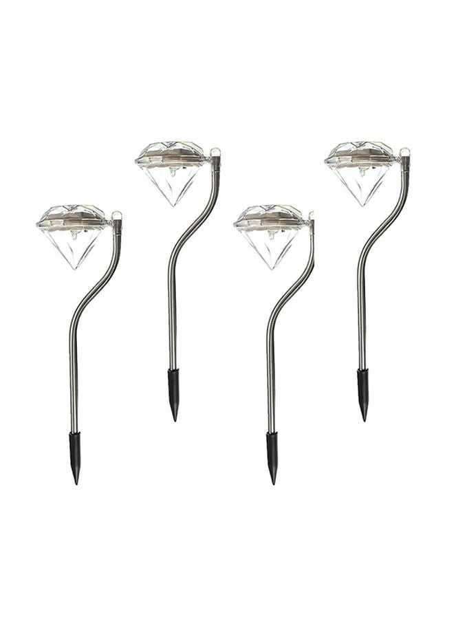NIBEMINENT 4-Piece Solar Powered LED Outdoor Light Multicolour - Image 1
