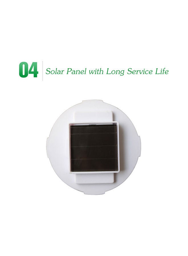 NIBEMINENT 4-Piece Solar Powered LED Outdoor Light Multicolour - Image 5