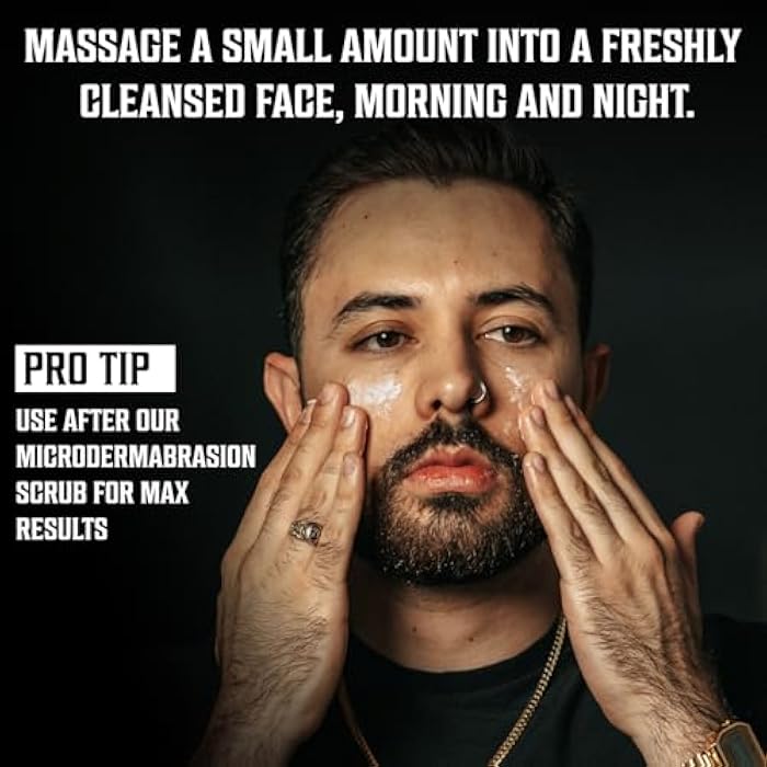 Viking Revolution Mens Anti Aging Face Cream - Mens Face Moisturizer for Men with Hyaluronic Acid, Aloe Vera, Vitamin E - Wrinkle Cream for Men with Vitamin B5, Green Tea (2 Fl Oz) - Image 3