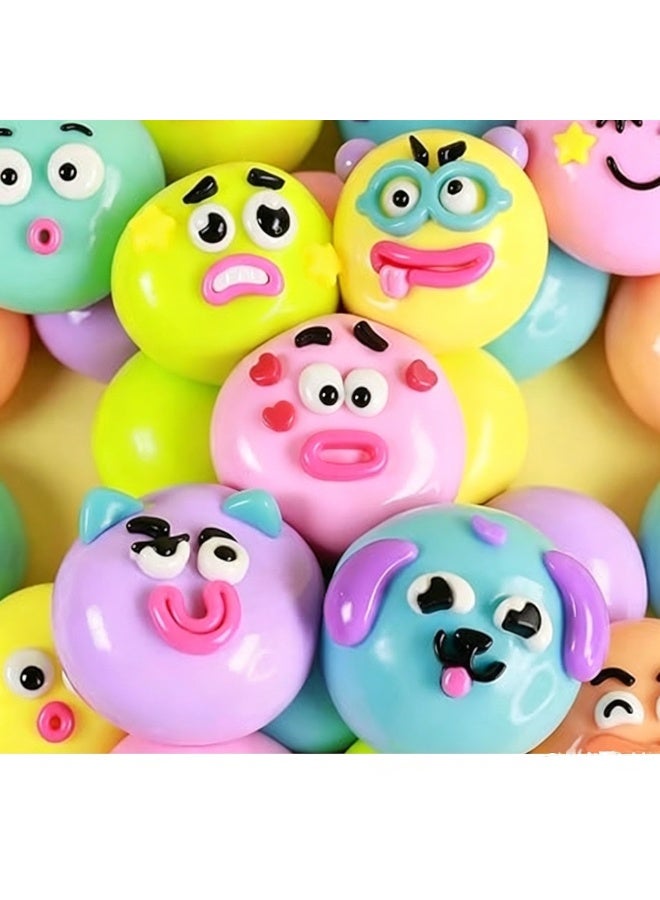 5 Pack DIY Face Swap Squishy Toys, Slow Rising Stress Relief Squeeze Toys For Kids - Image 2