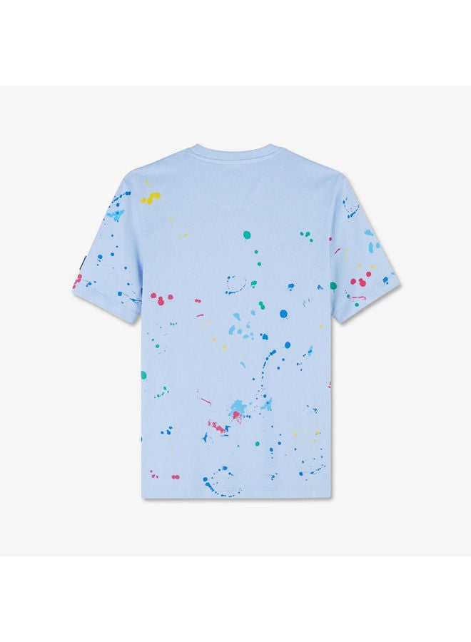 Eden Park Short-sleeved T-shirt with paint splash effect  - Image 1
