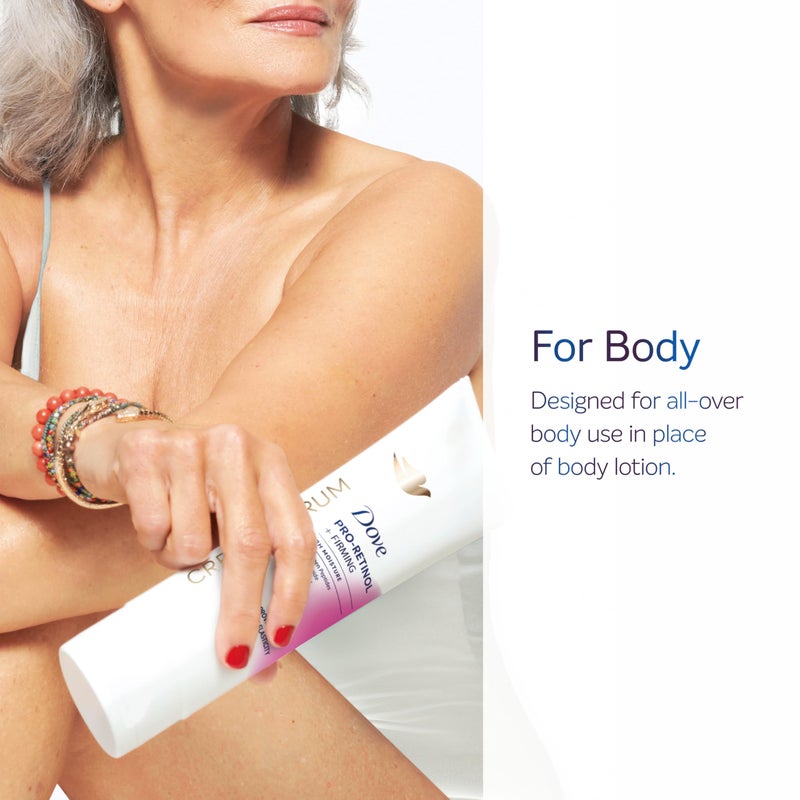 Dove Cream Serum Pro-Retinol + Firming for Elasticity and Firmness, with Collagen Peptides, Niacinamide and Antioxidants Lotion, 8 oz - Image 3