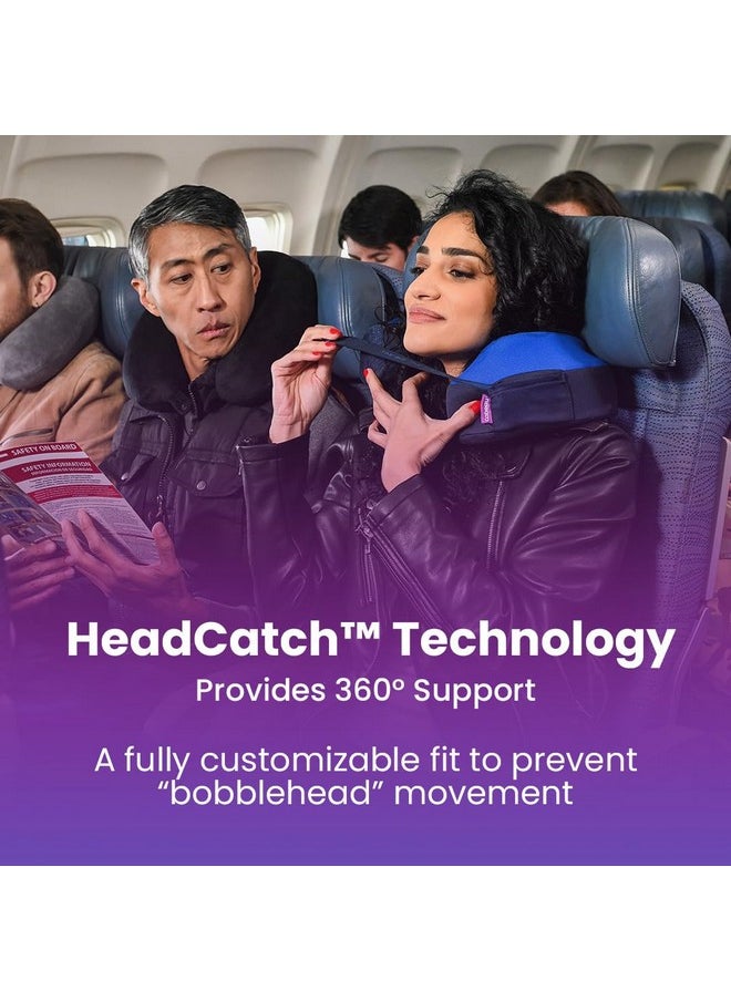 Cabeau - Cabeau Travel Neck Pillow for Airplanes - The Neck’s Evolution, TNE S3 - Supportive Memory Foam Design for Long Haul Flights - Attachable Seat Straps and 360° Support (Paris Lavender) - Image 1