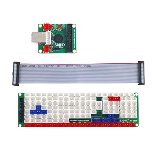 SJ@JX Development Keyboard Encoder Board Game Controller DIY LED Keyboard Development Board Media Music USB Encoder 104 Keys Arcade DIY Kit - Image 2