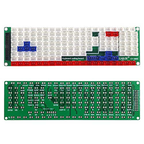 SJ@JX Development Keyboard Encoder Board Game Controller DIY LED Keyboard Development Board Media Music USB Encoder 104 Keys Arcade DIY Kit - Image 4