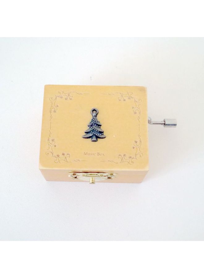 Vintage Small Patch Music Box Metal Wooden Hand Music Box Cute Gift Student Gift Wholesale-Color:Tree  - Image 1