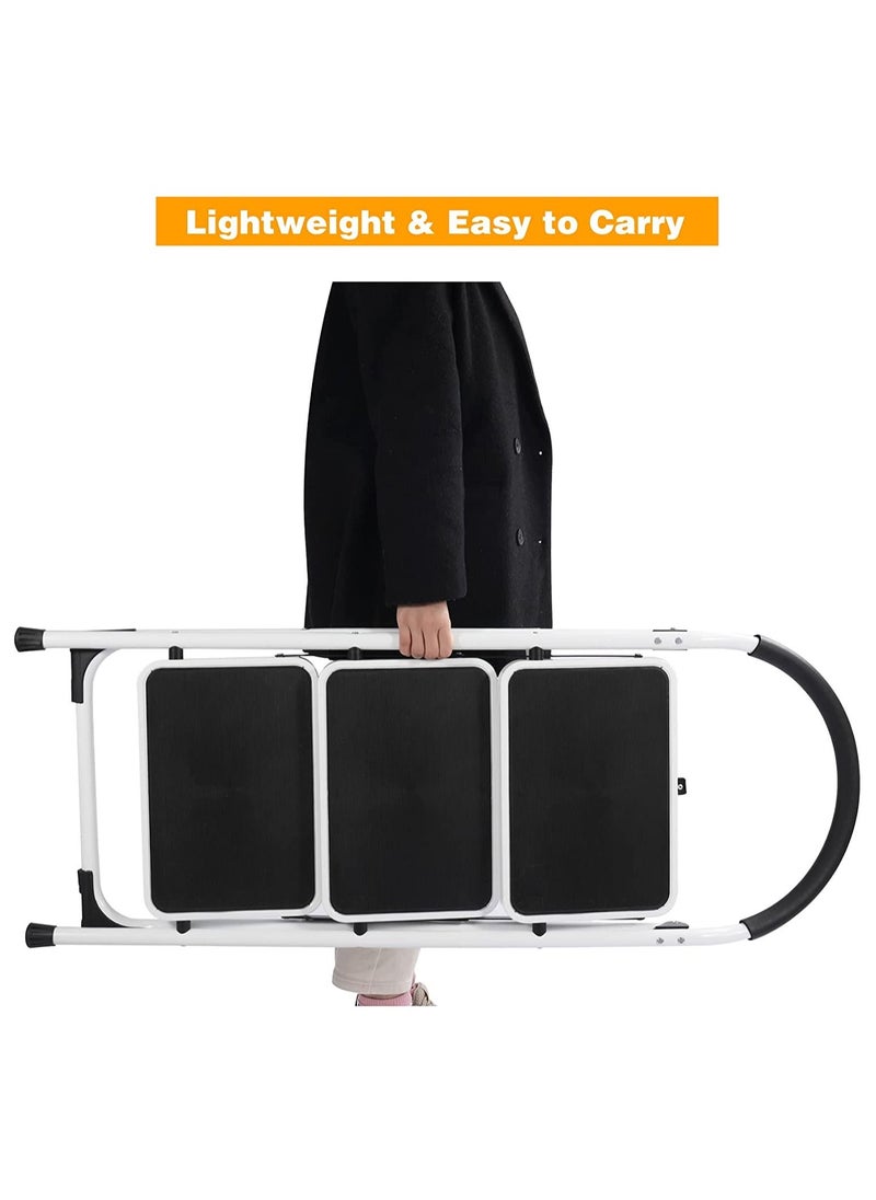 Generic - High Quality 3 Step Stool Folding Step Stool for Adults, Portable Small Step Ladder with Hand Grip and Wide Pedal for Kitchen Color May Vary - Image 1