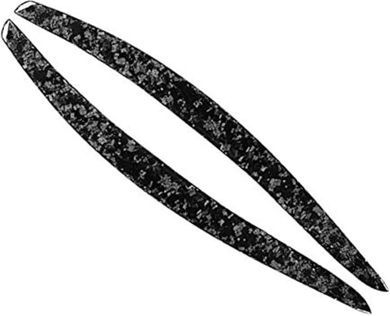 QASULER Carbon Fiber Headlight Eyelid Trim for BMW 3 Series - Image 1