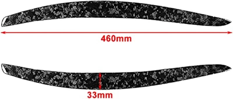QASULER Carbon Fiber Headlight Eyelid Trim for BMW 3 Series - Image 2
