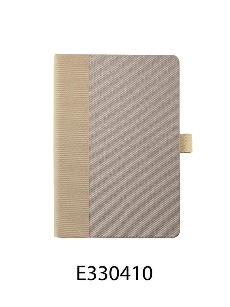 ORYX Unisex Textile-Covered Modern Notebook – Durable, Stylish Journal with Soft Touch Beige - Image 2