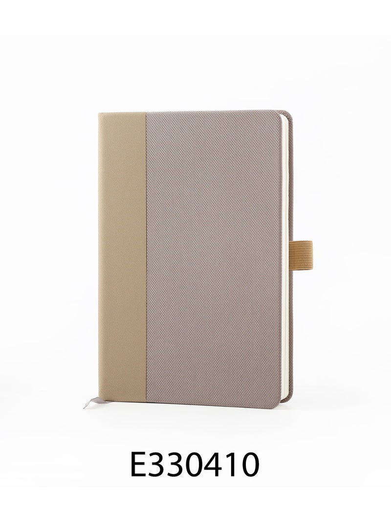 ORYX Unisex Textile-Covered Modern Notebook – Durable, Stylish Journal with Soft Touch Beige - Image 1