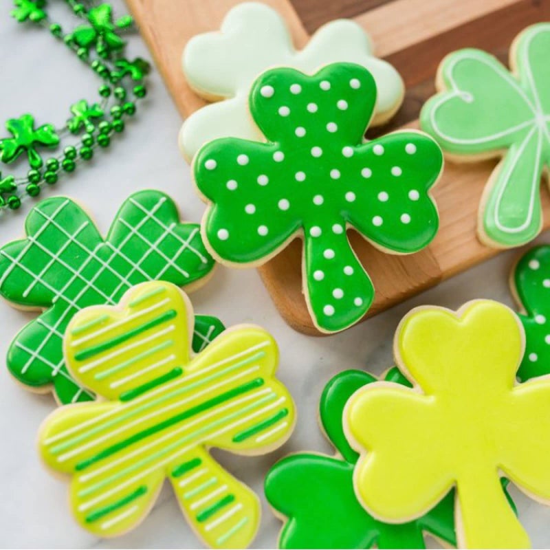 JOB JOL JOB JOL Shamrock Cookie Cutters 4 PCS  3''  3.5''  4''  with Rainbow  Beer Mug  Top Hat  for Irish St.Patrick's Day  - Image 3