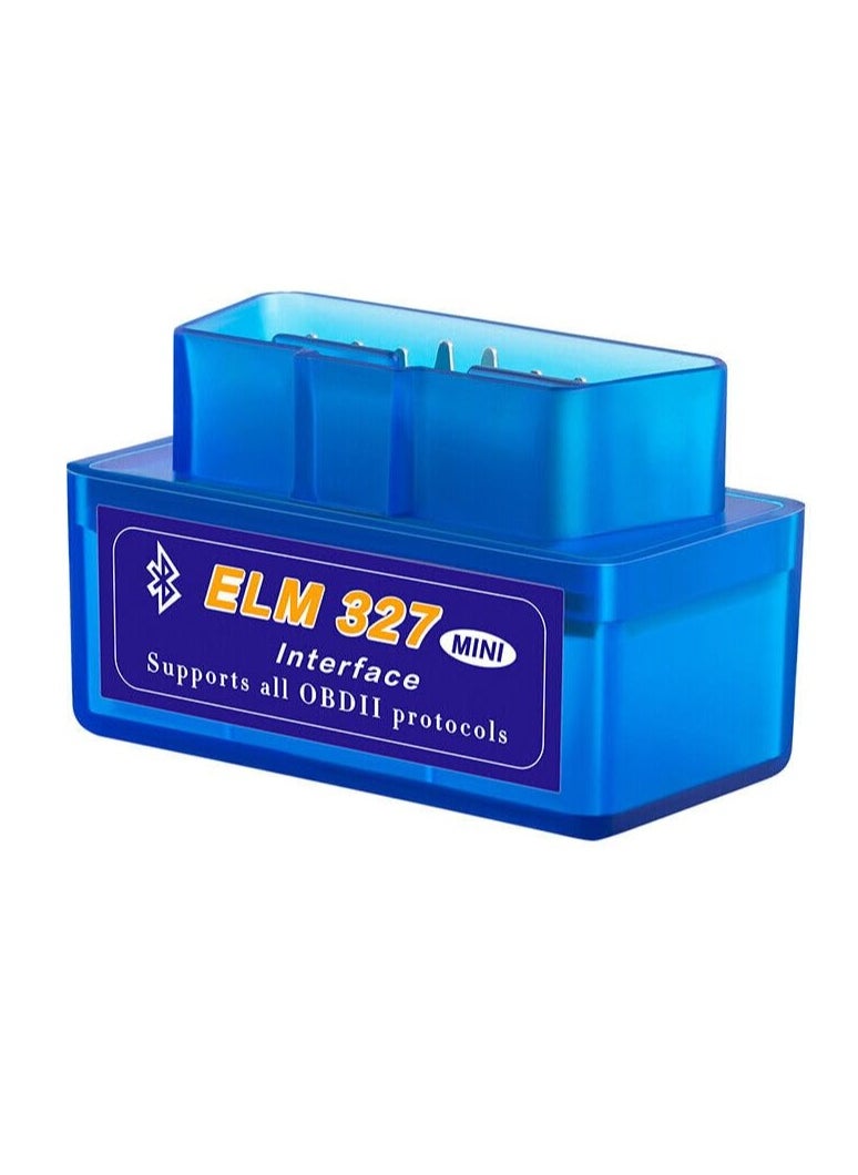 Bluetooth OBD2 Car Scanner for iOS, iPhone, iPad & Android - Wireless Diagnostic Tool, Mini V2.1 Code Reader for Check Engine & Error Message Clearing