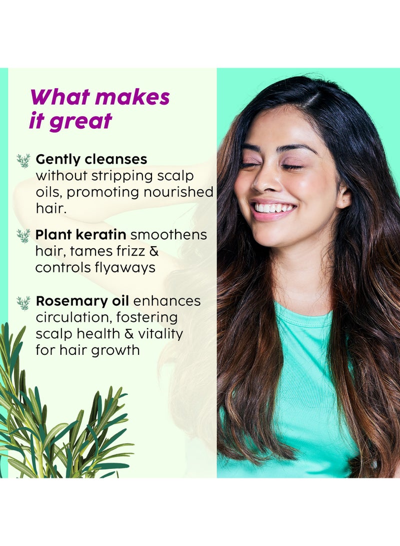 PLIX THE PLANT FIX Rosemary Shampoo with Advanced Anti Hair Fall Formula, Promotes Hair Growth for Men, Women Sulphate And Paraben Free, 200ml - Image 3