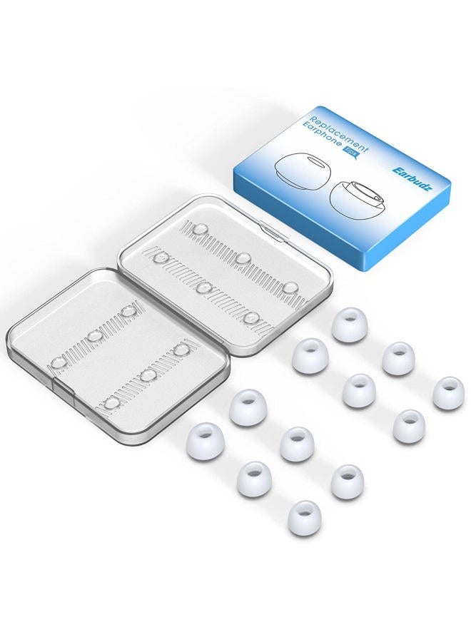 Earbudz أغطية بديلة لسماعات Airpod Pro لأجهزة Apple Airpods 3 - صغيرة ومتوسطة وكبيرة (بيضاء) - Image 2