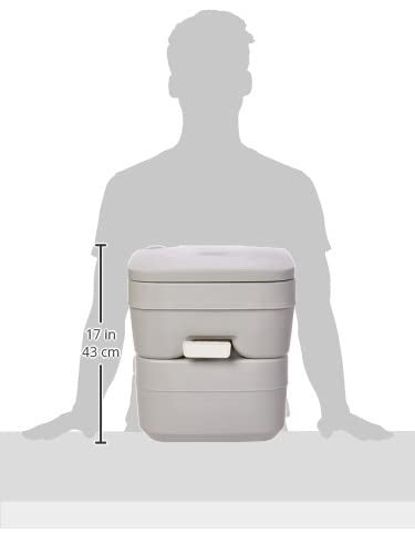 Dometic 301096606 5.0 Gallon Portable Toilet, Platinum - Image 3