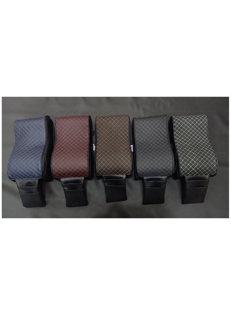 عسافكو  مسند الذراع الطبي لمخدع السيارة فوم طبي من عسافكو تطريز مربعات - Image 2