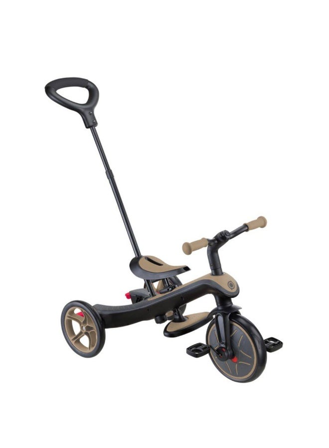 Globber Explorer 4-in-1 Foldable Trike (Taupe) - Image 1