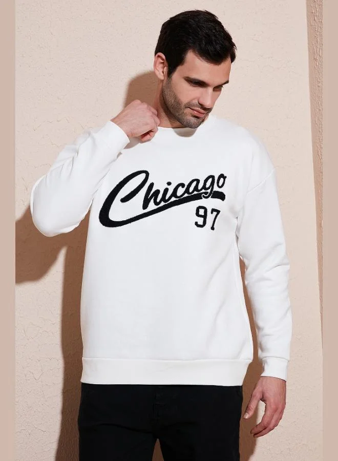 بوراتي سويت شيرت رجالي قطن مريح بياقة دائرية من بوراتي