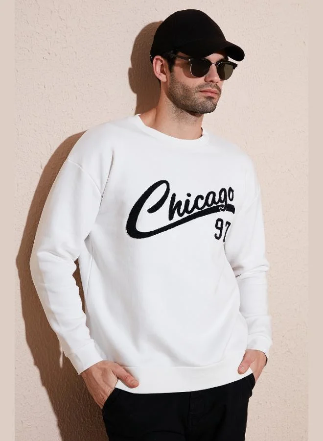 بوراتي سويت شيرت رجالي قطن مريح بياقة دائرية من بوراتي