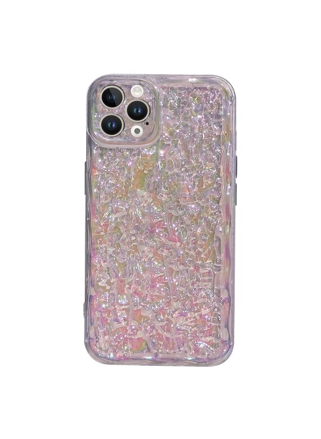 زبون جراب لهاتف iPhone 13 Pro مصنوع من مادة TPU ذات نسيج حجري ثلاثي الأبعاد مطلي بالكهرباء - Image 1