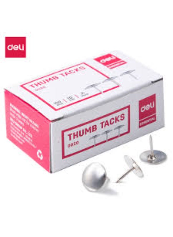 DELI THUMB TACKS  10mm 100 PCS