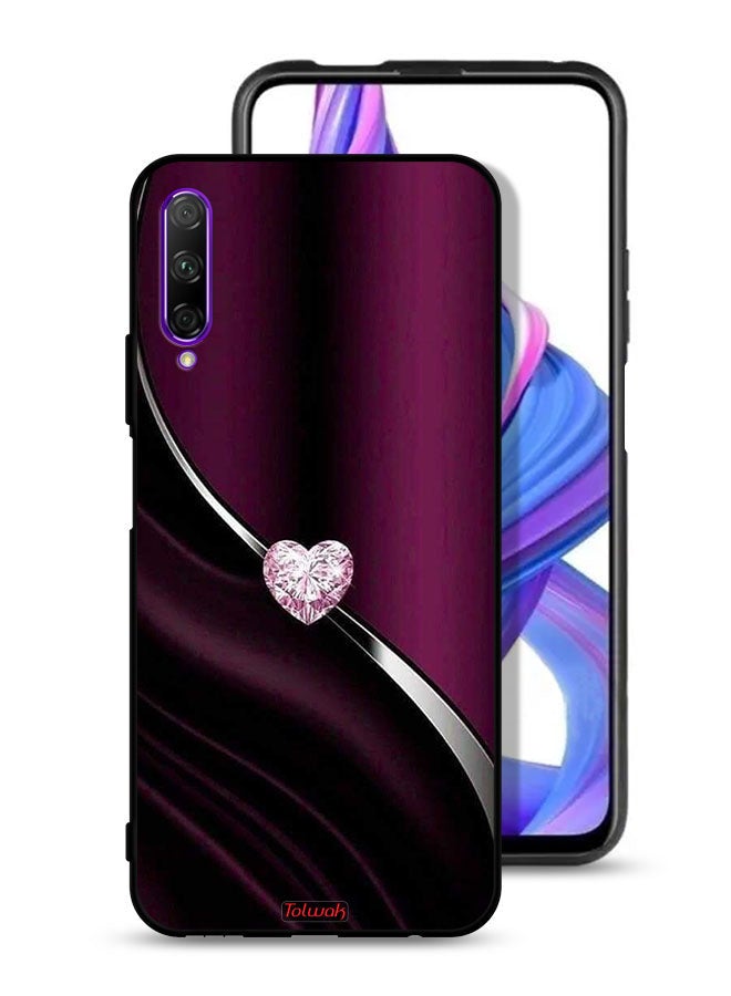 Tolwak Huawei Y9s Protective Case Cover Diamond Heart - Image 1