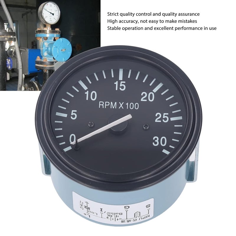 Engine Tachometer 3031734 RPM Meter Oil Pressure Indicator 10 32VDC 0 to 3000RPM for Generator Set Instrument Box - Image 3