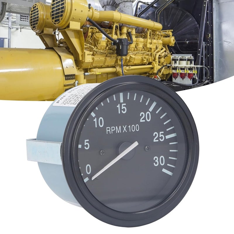 Engine Tachometer 3031734 RPM Meter Oil Pressure Indicator 10 32VDC 0 to 3000RPM for Generator Set Instrument Box - Image 4
