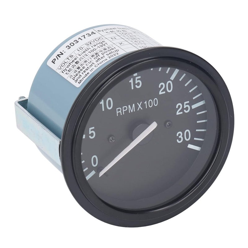 Engine Tachometer 3031734 RPM Meter Oil Pressure Indicator 10 32VDC 0 to 3000RPM for Generator Set Instrument Box - Image 1
