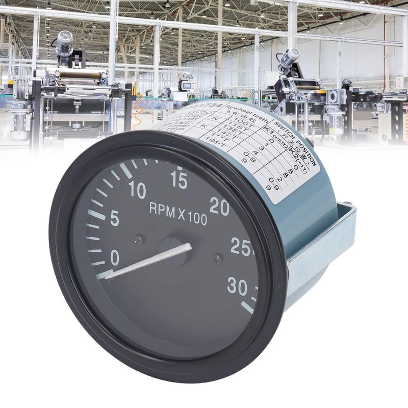 Engine Tachometer 3031734 RPM Meter Oil Pressure Indicator 10 32VDC 0 to 3000RPM for Generator Set Instrument Box - Image 5