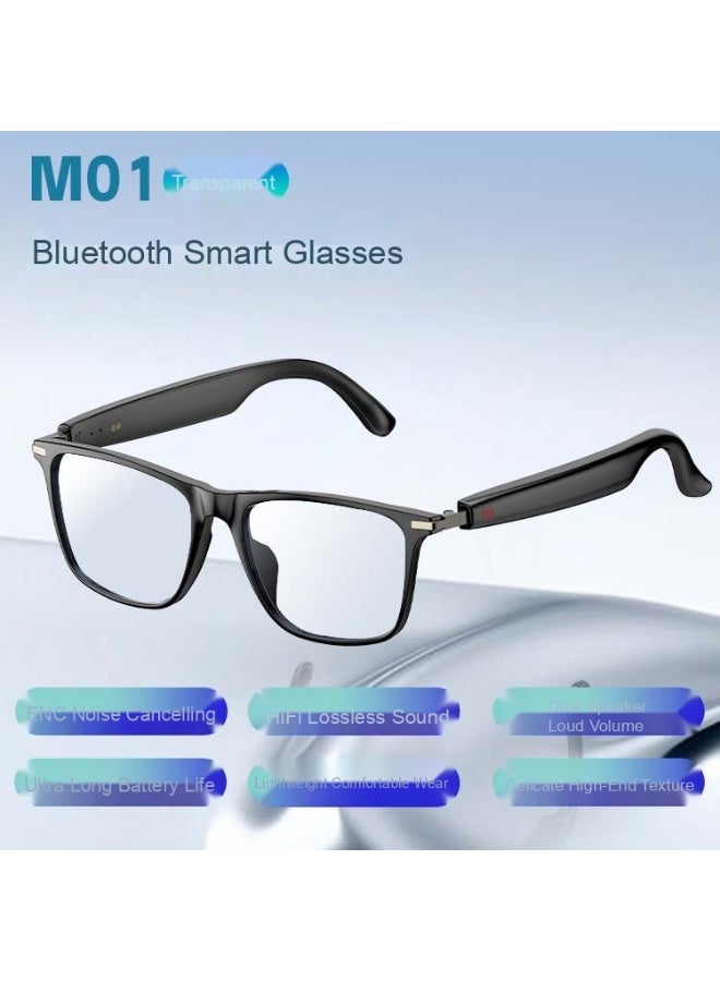 نظارات ذكية جديدة عالية الجودة مع ترجمة بالذكاء الاصطناعي - موسيقى، مكالمات، تقليل الضوضاء، تسجيل الاجتماعات، وعمر بطارية طويل، نظارات بلوتوث