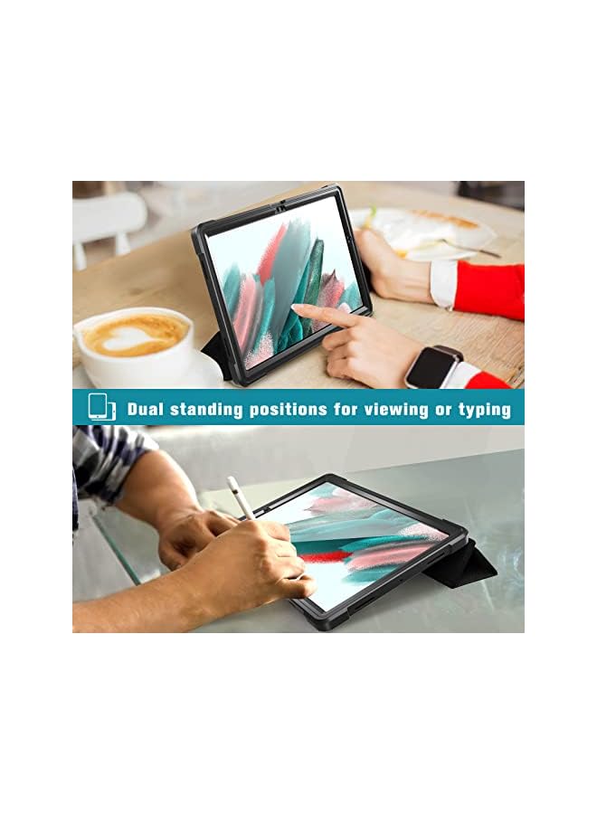 Procases Galaxy Tab A8 Case 10.5 Inch 2022, Tri-Fold Full-Body Stand Case With Built-In Screen Protector Shockproof Tpu Smart Cover For Galaxy Tab A8 Tablet (Sm-X200/X205/207) 2022 Release –Black - Image 4