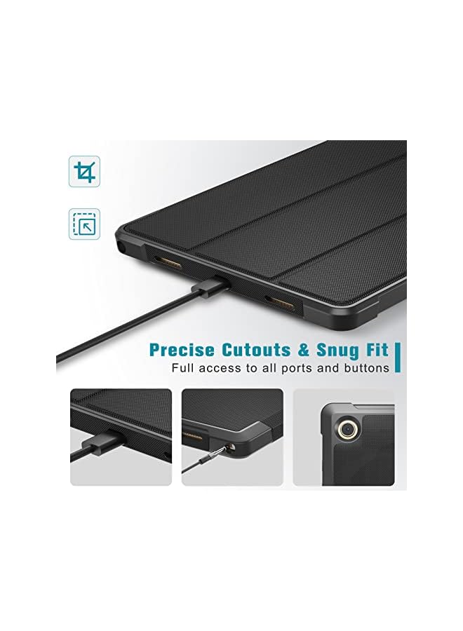 Procases Galaxy Tab A8 Case 10.5 Inch 2022, Tri-Fold Full-Body Stand Case With Built-In Screen Protector Shockproof Tpu Smart Cover For Galaxy Tab A8 Tablet (Sm-X200/X205/207) 2022 Release –Black - Image 5