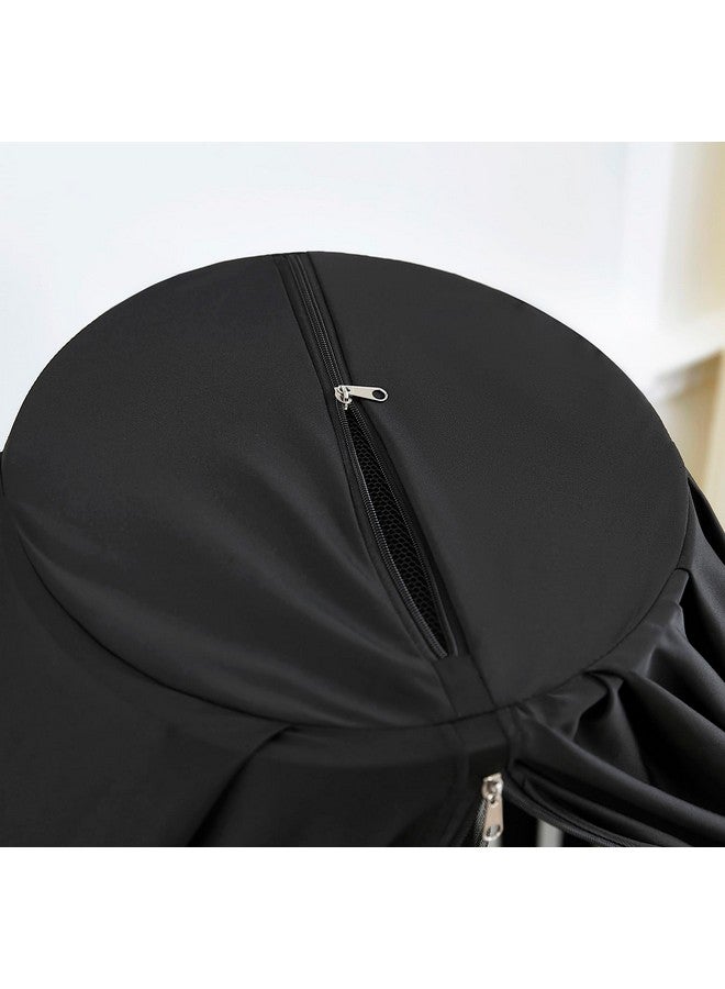 Mengersi Blackout Sleep Tent Crib Tent with Canopy Frame for Toddlers,Crib and Pack N Play Bed Blackout Cover Baby Sleep Tent,Travel Tent Canopy Portable Privacy Tent (Black) - Image 3