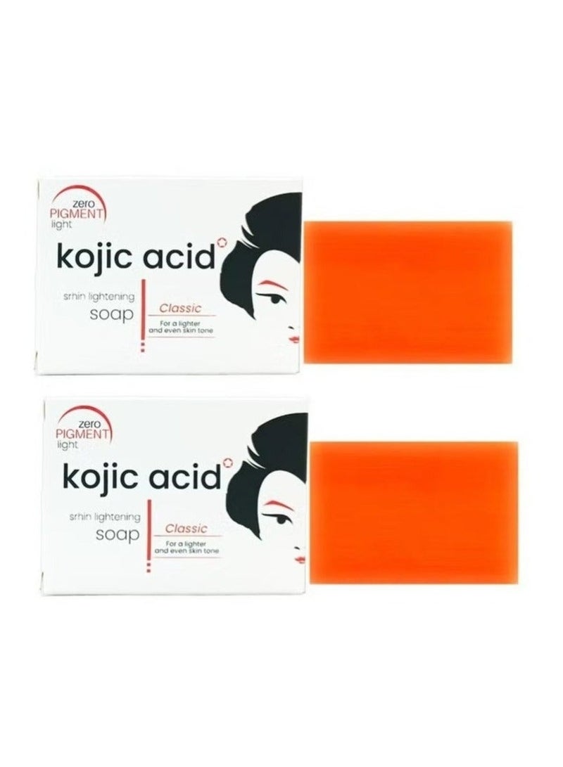 Kojic Acid Skin Lightening Soap 135g Pack of 2 | Classic | Lighter & Even Skin Tone Care | Made in Philippines - Image 1